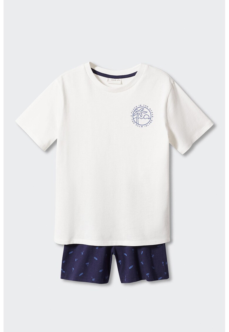 Pijama de bumbac cu pantaloni scurti Zaraut