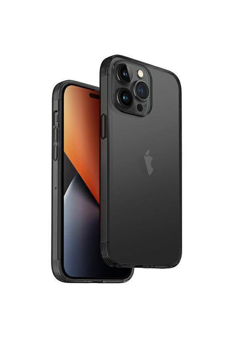 Husa de protectie air fender pentru iphone 14 pro - smoked - grey