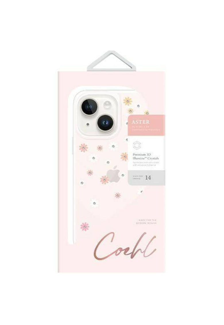 Husa de protectie coehl aster pentru iphone 14 - spring pink