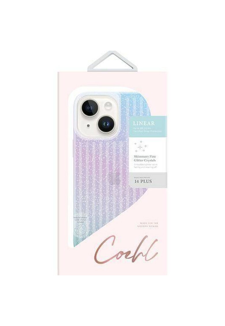 Husa de protectie coehl linear pentru iphone 14 plus - stardust