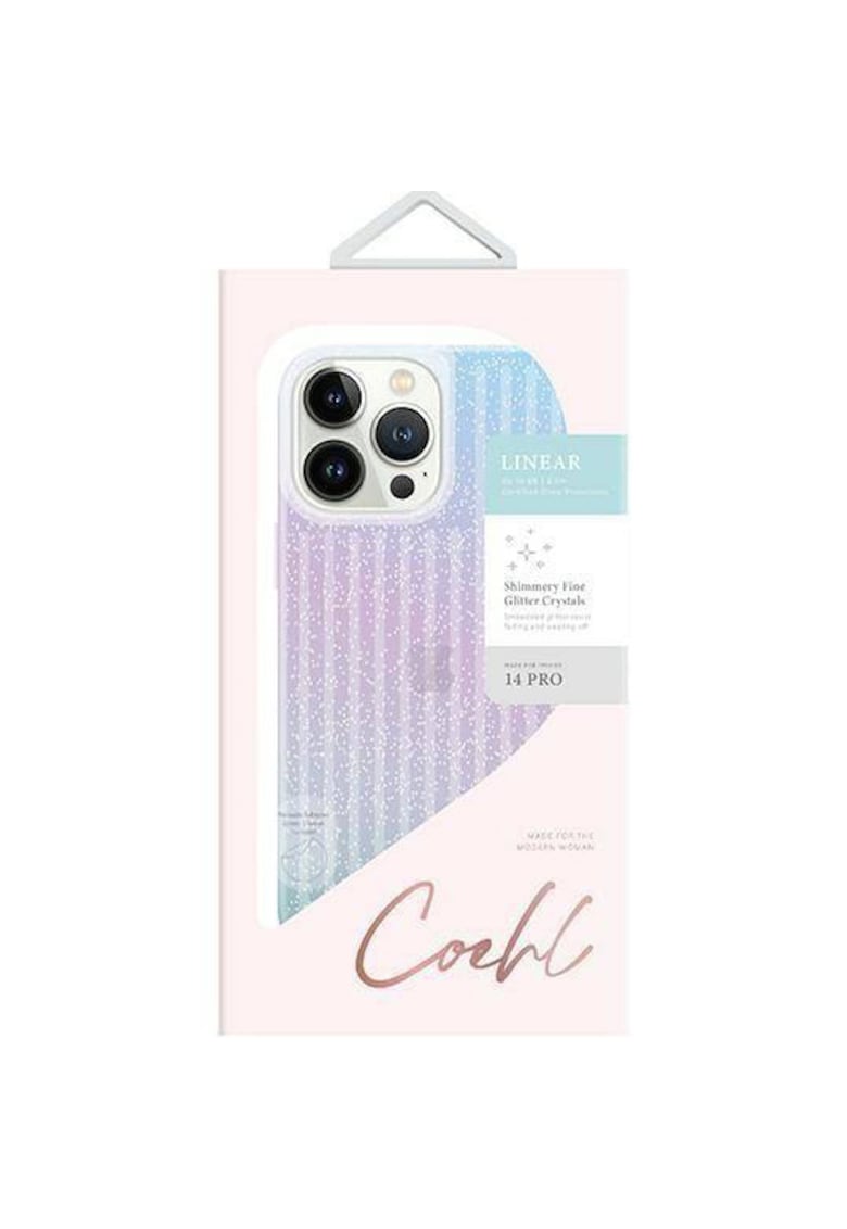 Husa de protectie coehl linear pentru iphone 14 pro - stardust