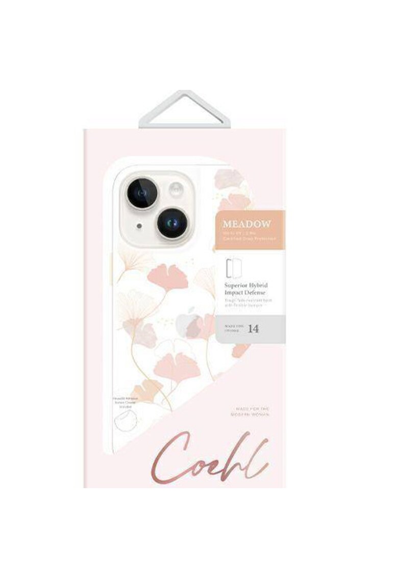 Husa de protectie coehl meadow pentru iphone 14 - spring pink