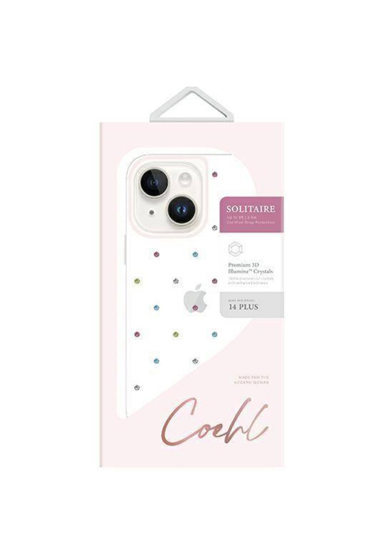 Husa de protectie coehl solitaire pentru iphone 14 plus - clear