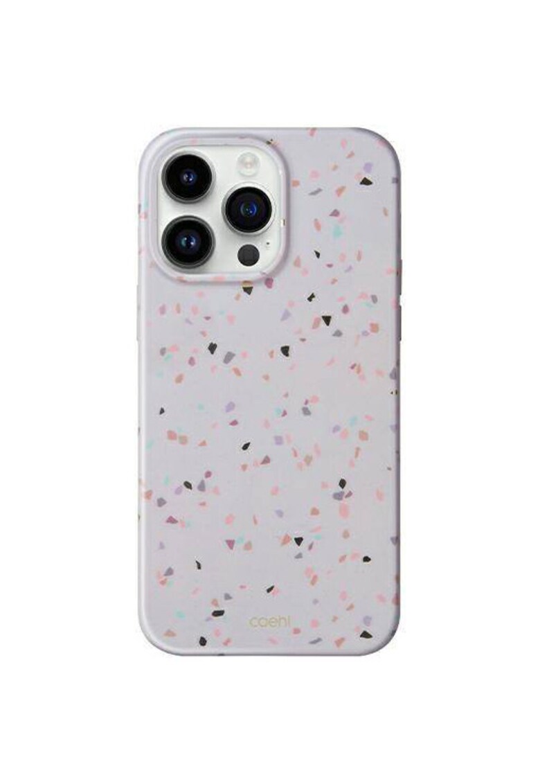 Husa de protectie coehl terrazzo pentru iphone 14 pro - sandstone