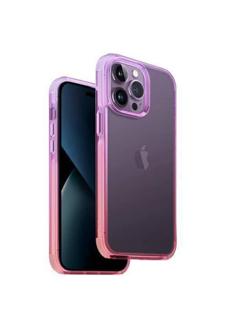 Husa de protectie Combat pentru iPhone 14 Pro - Mov liliachiu/Roz