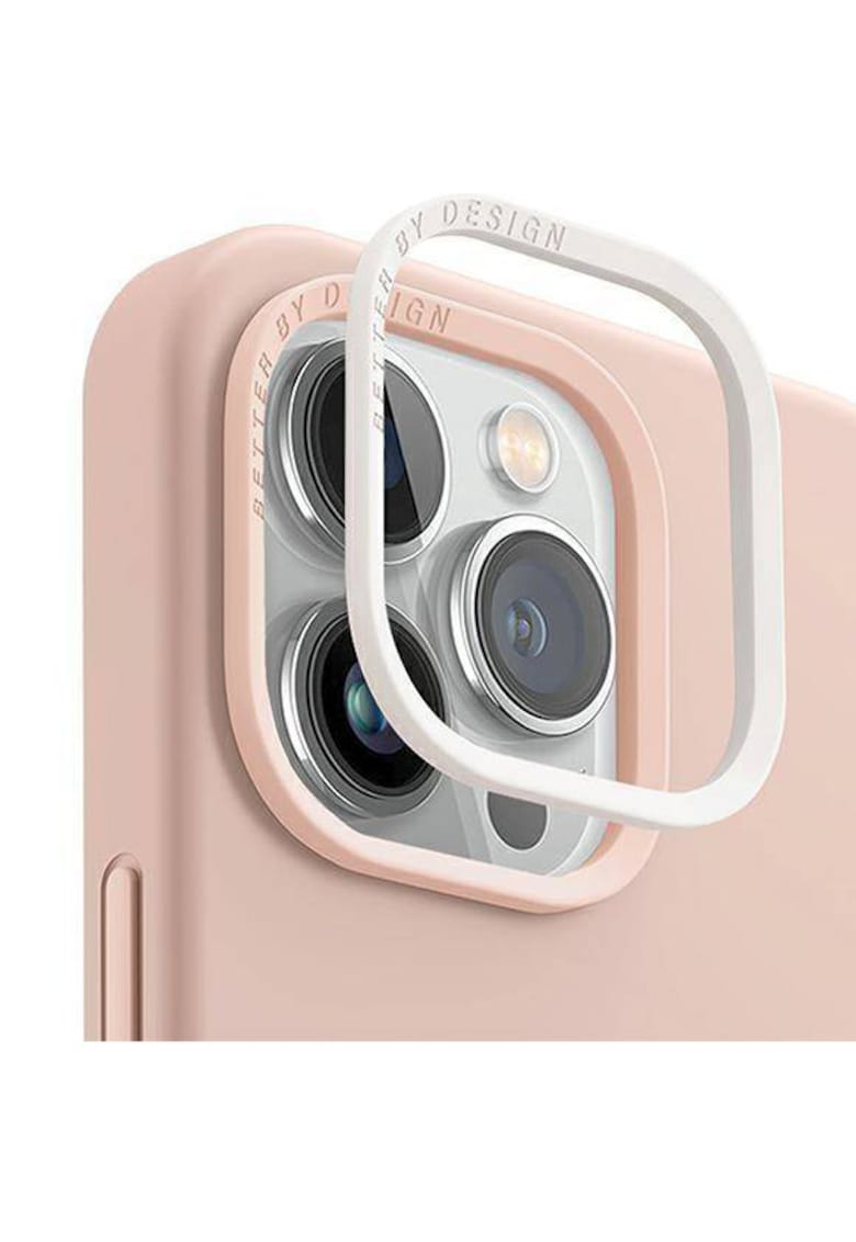 Husa de protectie lino pentru iphone 14 pro max - pink blush