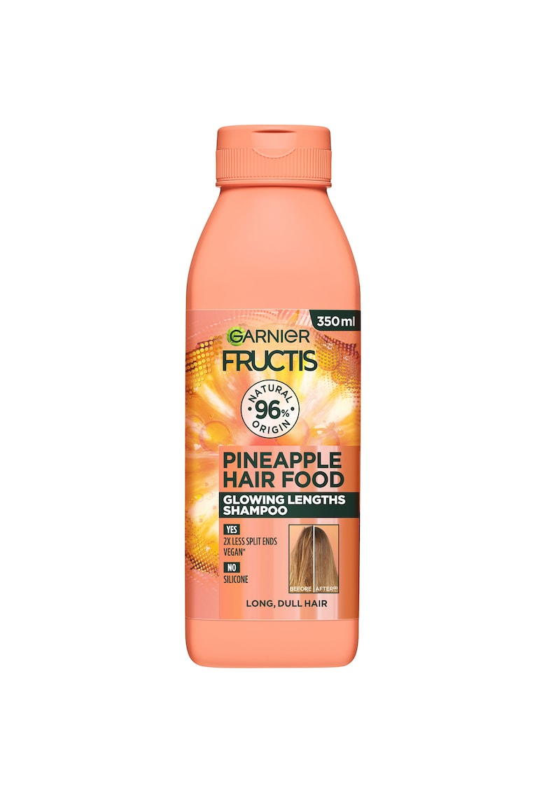 Sampon Fructis Hair Food Ananas ce ofera stralucire parului lung si lipsit de volum - 350 ml