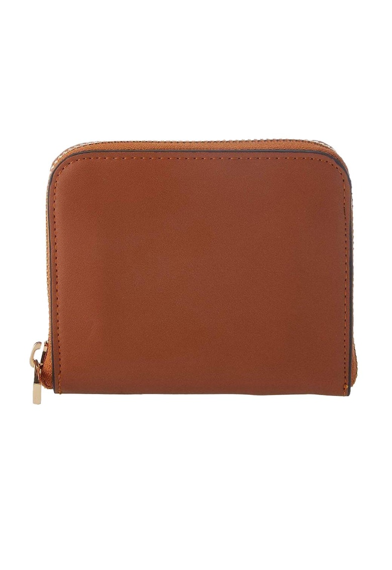 Portofel Starla - Piele ecologica - 12x10x3 cm - Maro