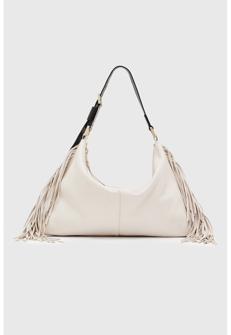AllSaints Кожена шопинг чанта с ресни Edbury за Жени AllSaints Кожена шопинг чанта с ресни Edbury за Жени