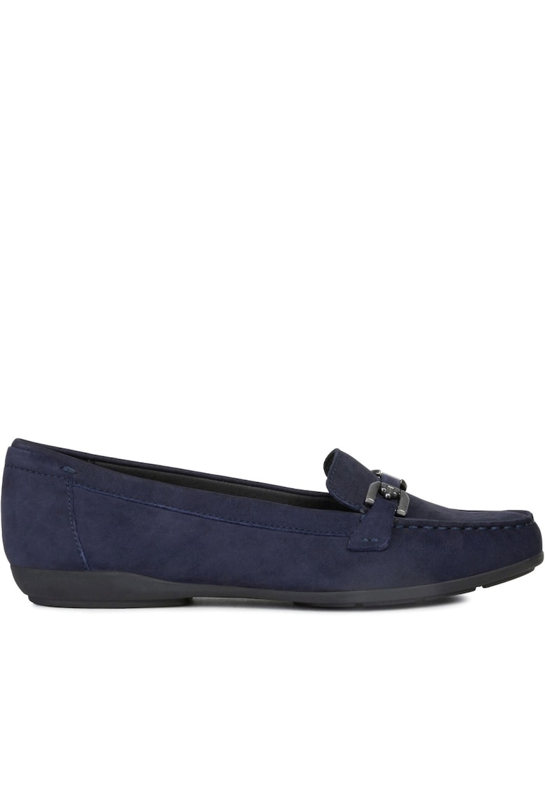 Mocasini dama - Piele - Albastru - Bleumarin