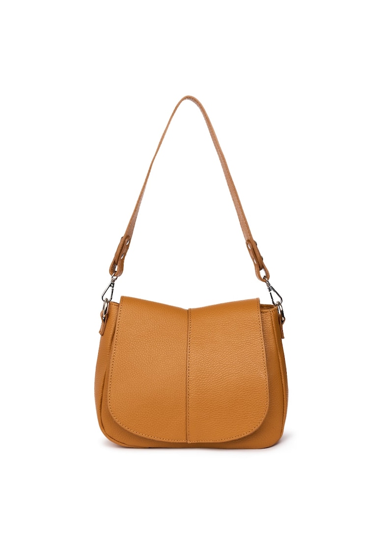 Geanta din piele naturala Roberta - Coniac