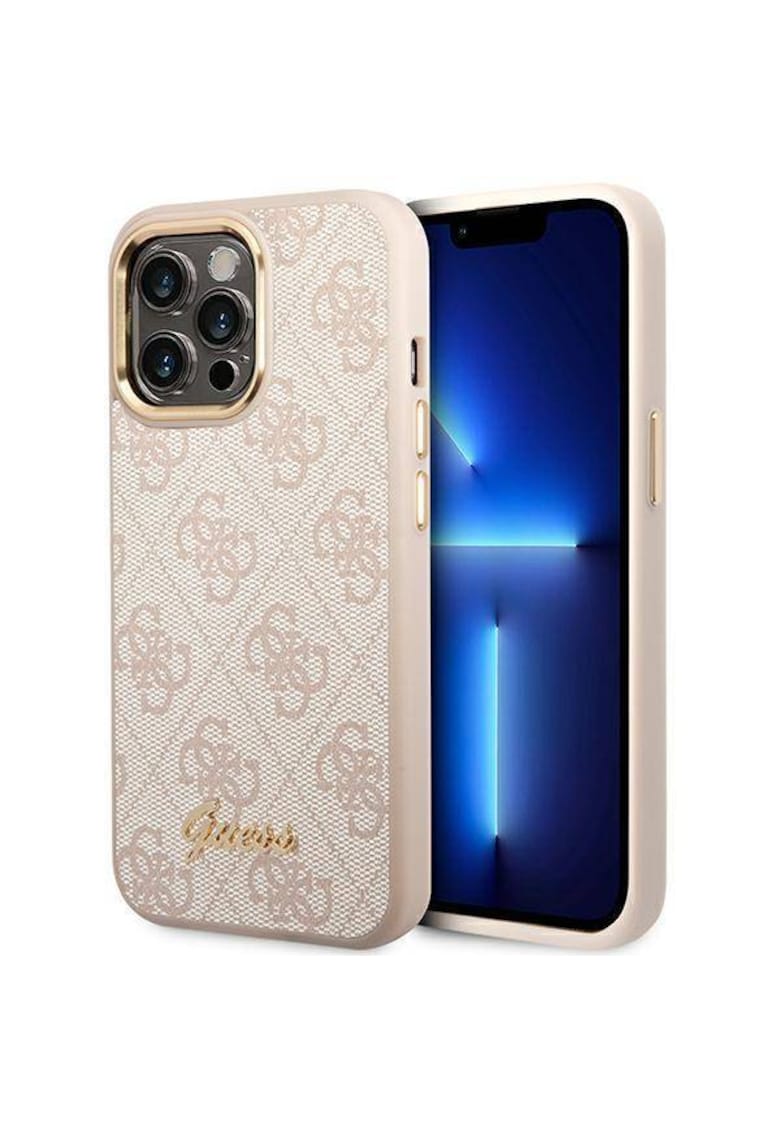 Husa de protectie PC/TPU 4G metalic pentru iPhone 14 Pro Max - Roz