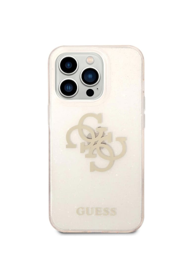 Husa de protectie TPU Big 4G Full Glitter pentru iPhone 14 Pro Max - Auriu