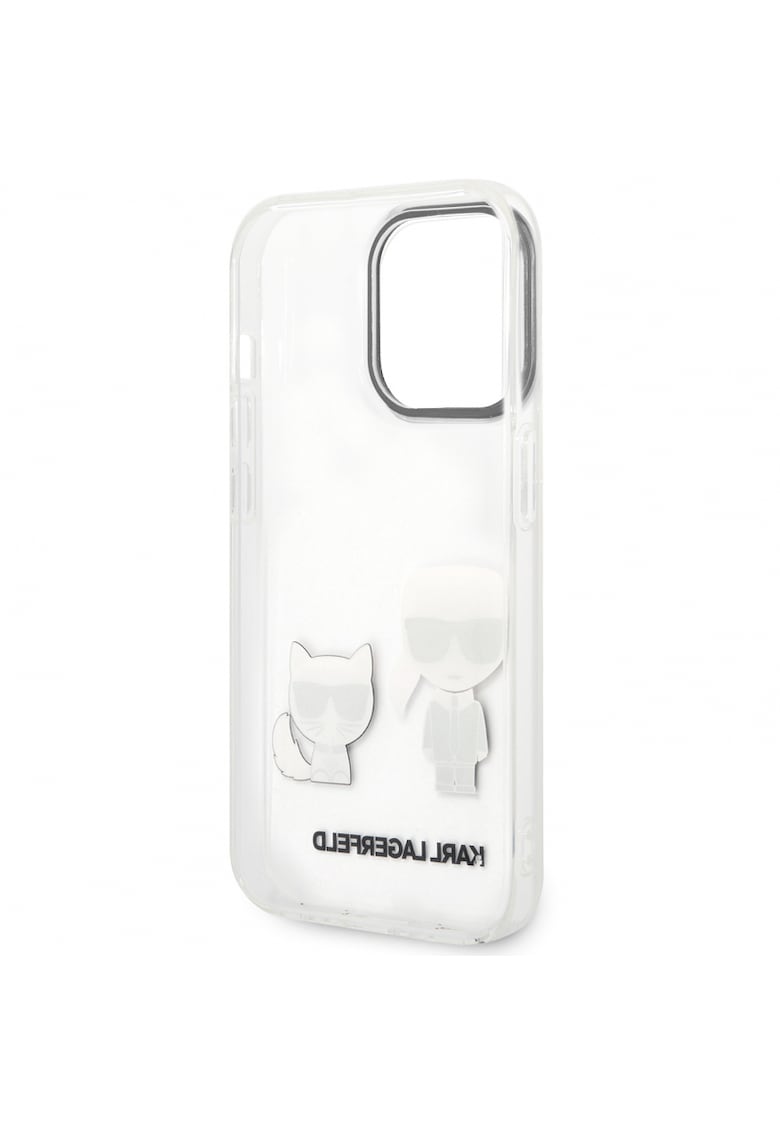 Husa de protectie din pc/tpu karl si choupette pentru iphone 14 pro max - transparent