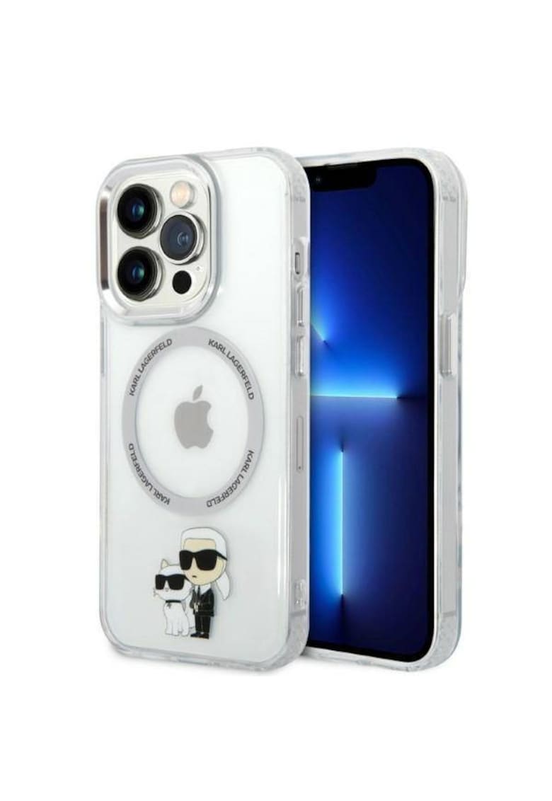Husa de protectie MagSafe IML Karl si Choupette NFT pentru iPhone 14 Pro Max - Transparenta
