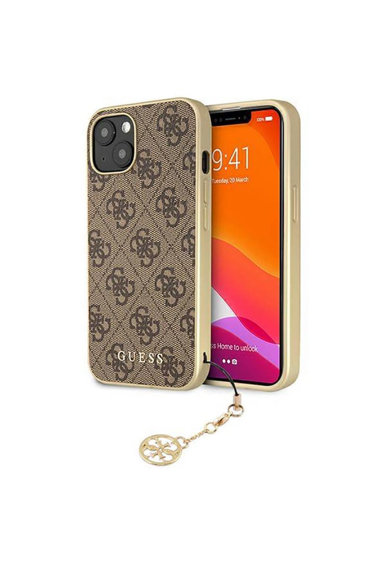 Husa de protectie 4G Charms pentru iPhone 13 - Maro