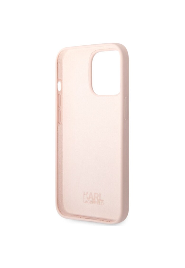 Husa de protectie silicon lichid ikonik nft pentru iphone 13 pro - roz