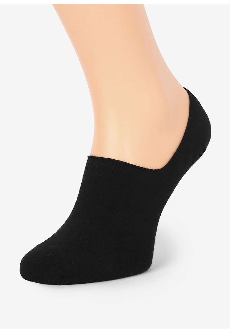 Sosete dama - Bumbac/Poliamida - Negru - Negru