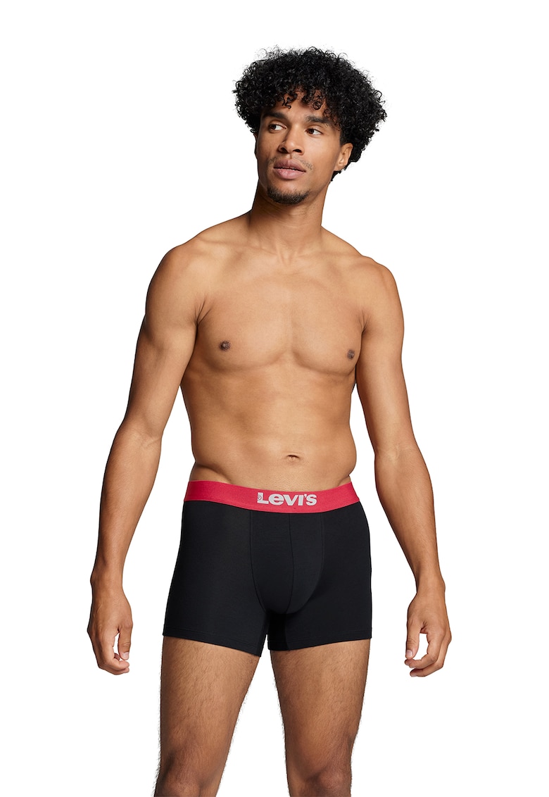 Set de boxeri din amestec de bumbac organic - 2 perechi - Negru stins