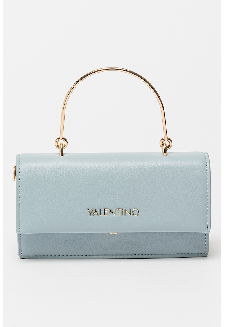 Valentino Bags Чанта Sand от еко кожа с метално лого за Жени Valentino Bags Чанта Sand от еко кожа с метално лого за Жени