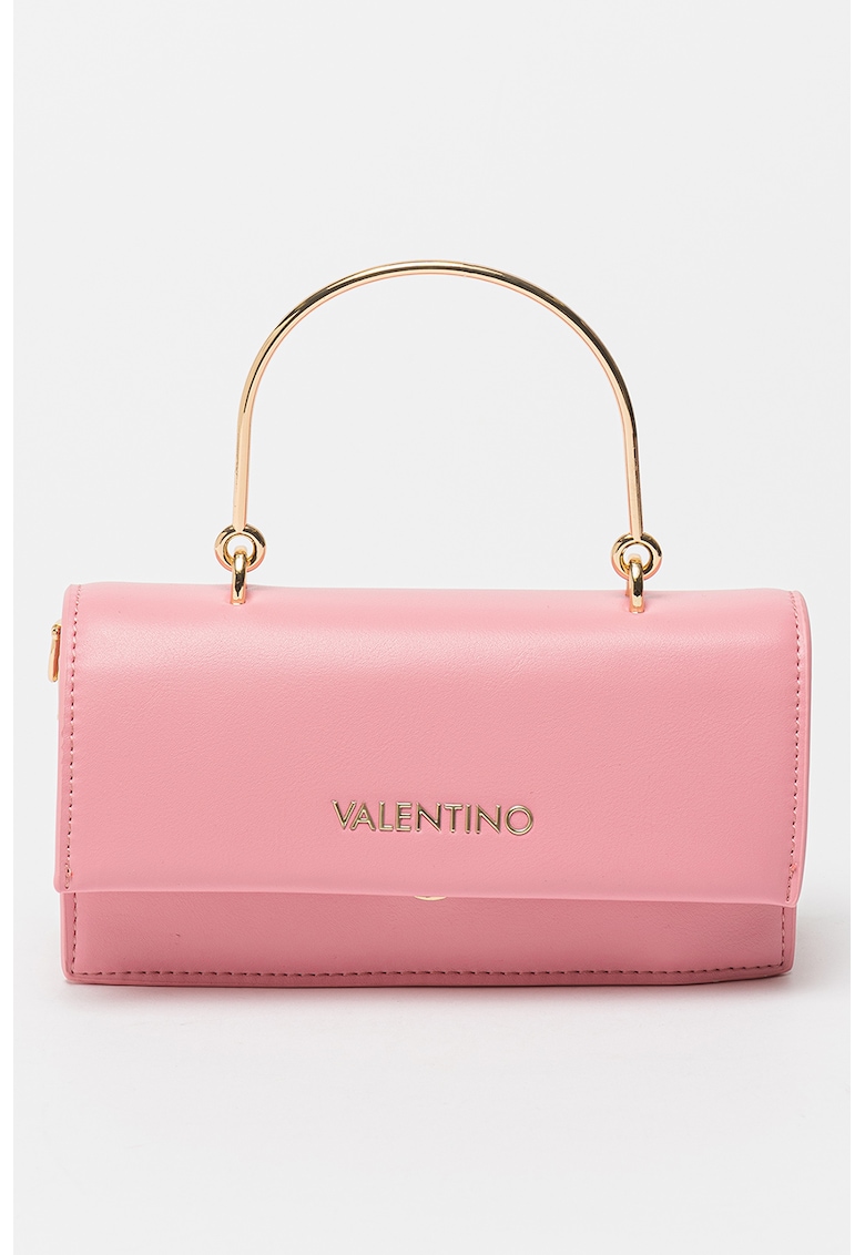 Valentino Bags Чанта Sand от еко кожа с метално лого за Жени Valentino Bags Чанта Sand от еко кожа с метално лого за Жени