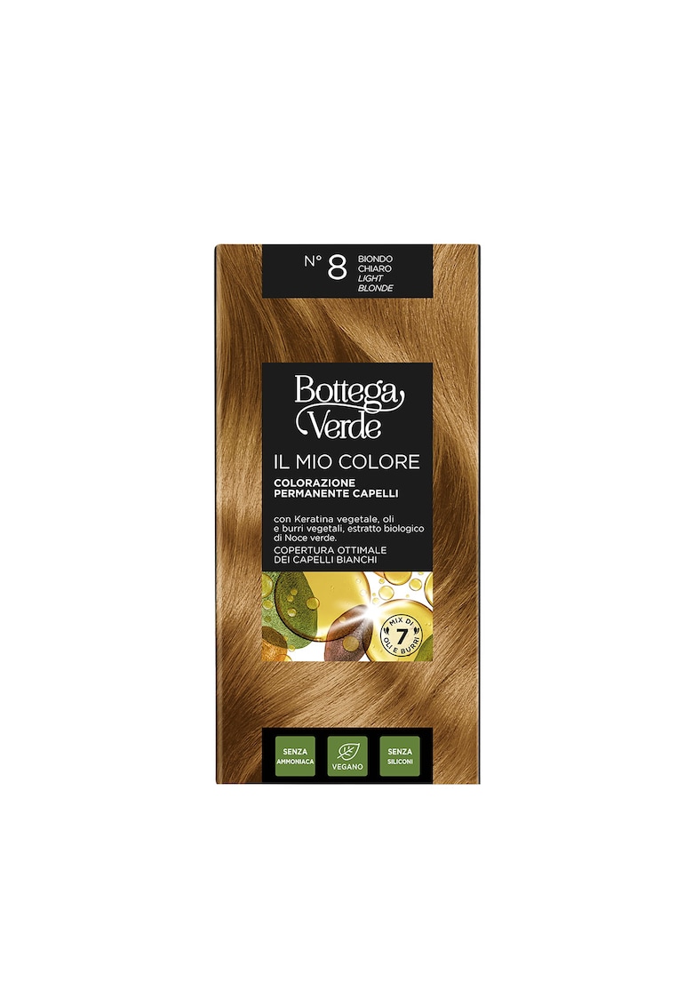Vopsea de par cu uleiuri naturale si keratina vegetala - blond natural deschis - Il Mio Colore - 06