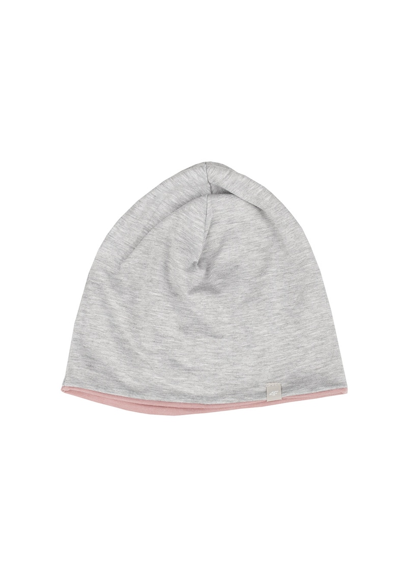 Fes reversibil pentru copii - 4FJSS23ACAPF120 56S - Bumbac/Elastan - 52-56 cm - Roz/Gri