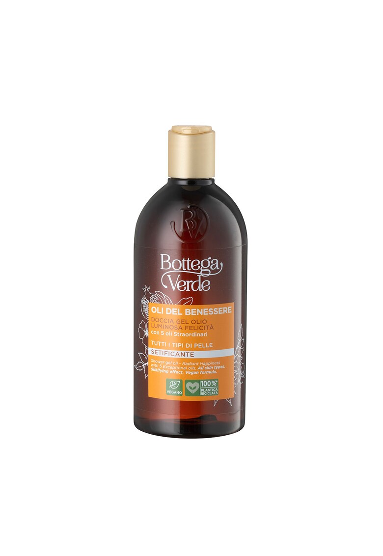 Gel de dus iluminant cu extract de 5 uleiuri - Oli del Benessere - 400 ml
