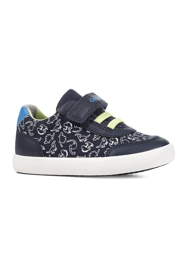 Pantofi sport cu velcro si insertii de piele ecologica Gisli