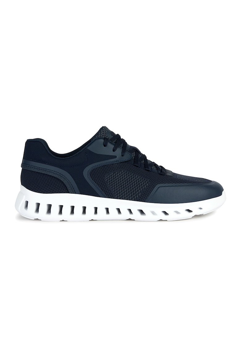 Pantofi sport de plasa cu insertii de piele ecologica