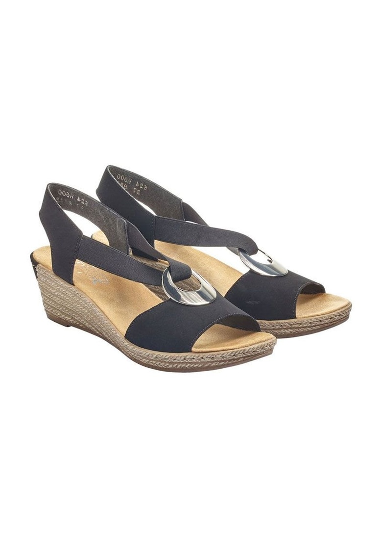 Sandale anatomice de dama Piele ecologica - Negru - Negru