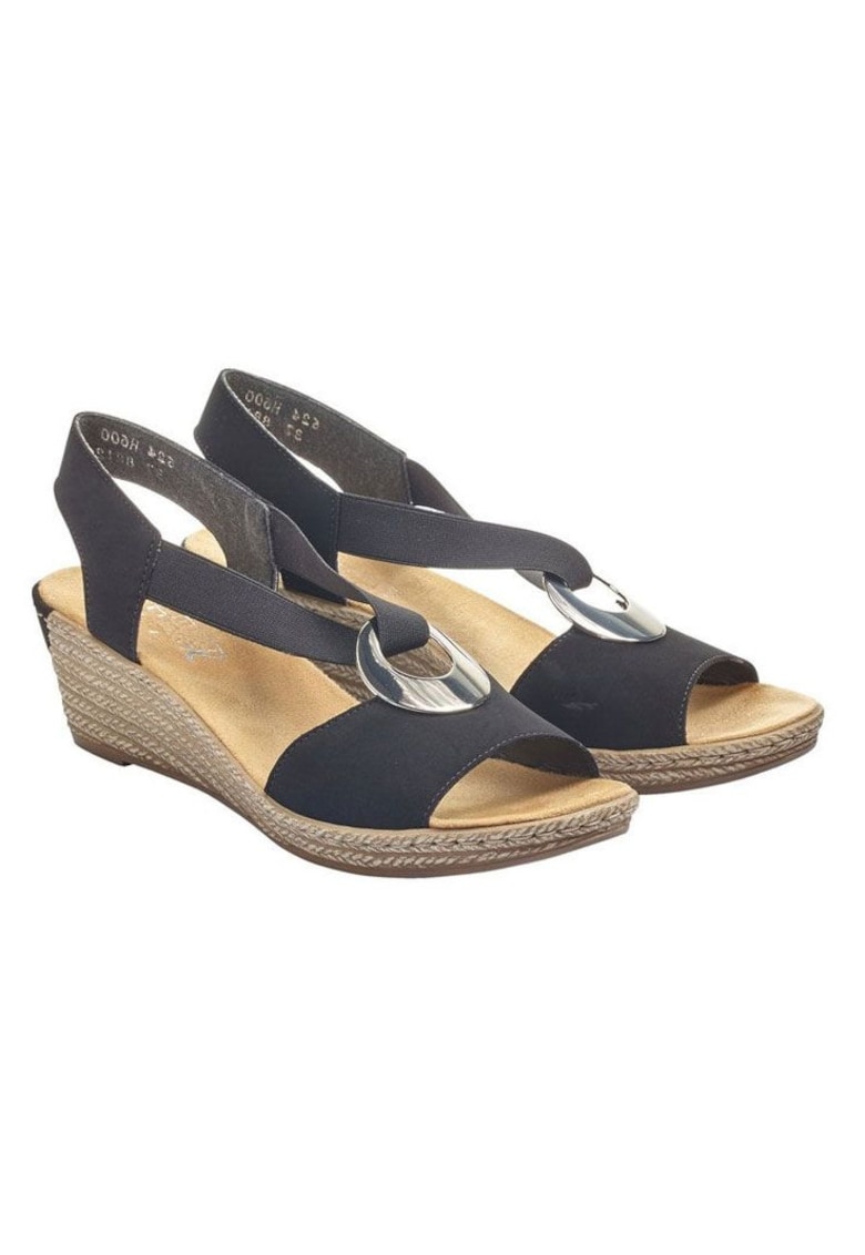 Sandale anatomice de dama Piele ecologica - Negru - Negru