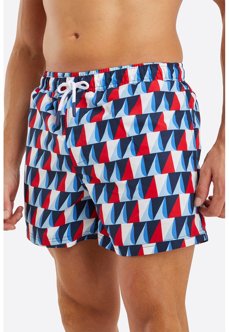 Pantaloni scurti de baie cu imprimeu geometric Dorval