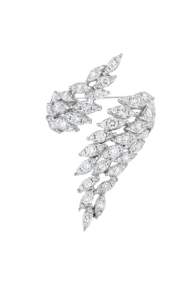 Inel argintiu - forma de aripi - cu pietre din zirconiu - Sondra C20 - Inel argintiu - forma de aripi - cu pietre din zirconiu - Sondra C20 -