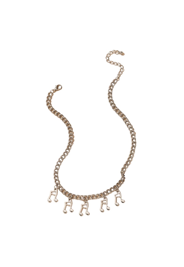 Colier argintiu - cu note muzicale - Teodora C28 - Colier argintiu - cu note muzicale - Teodora C28 -