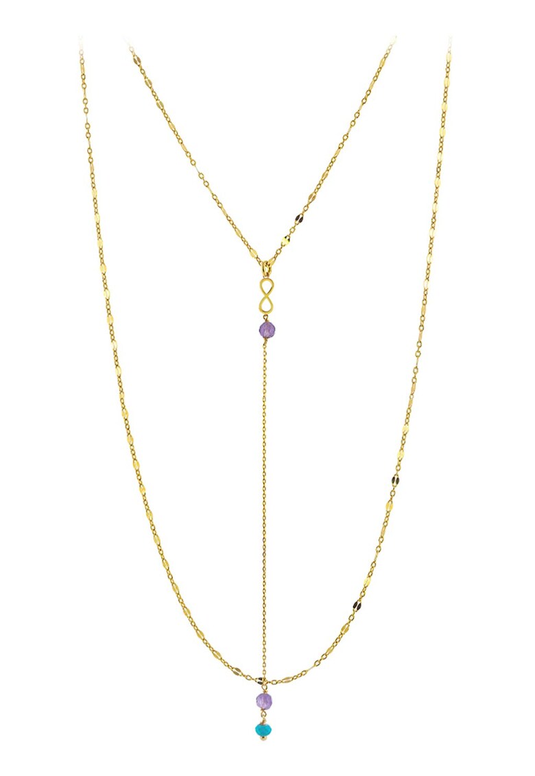 OXETTE Сребърно колие с покритие от 18K злато за Жени OXETTE Сребърно колие с покритие от 18K злато за Жени
