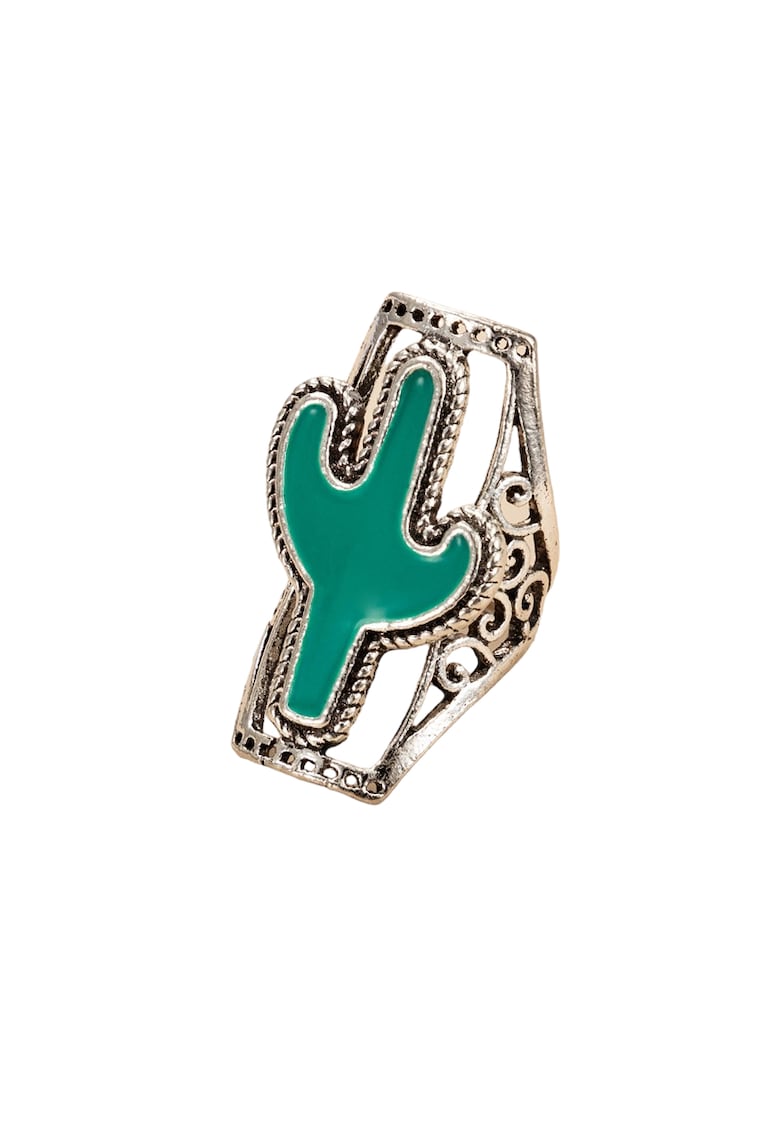 Inel argintiu - in forma de cactus - Thora C15 -
