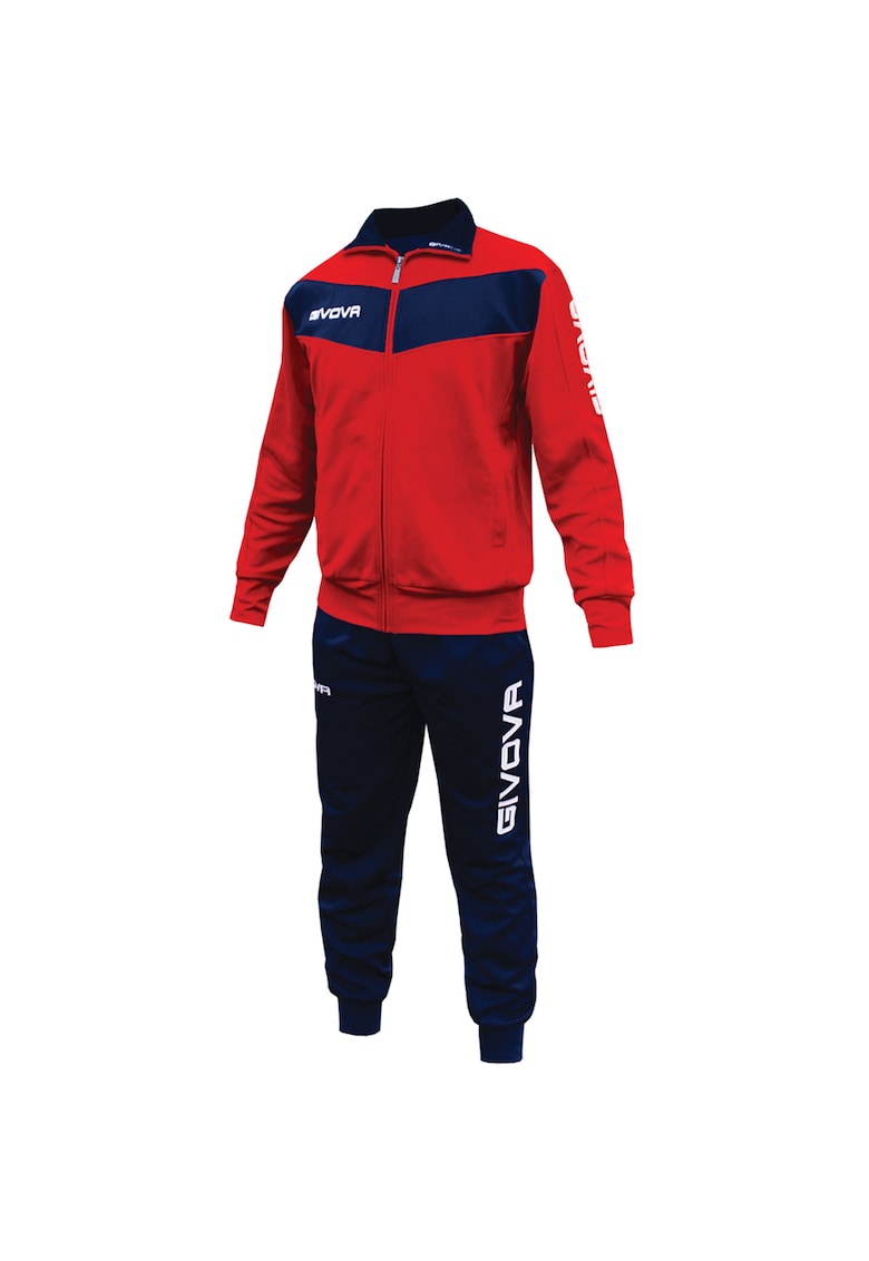 Trening barbati - Poliester - Bleumarin/Rosu -