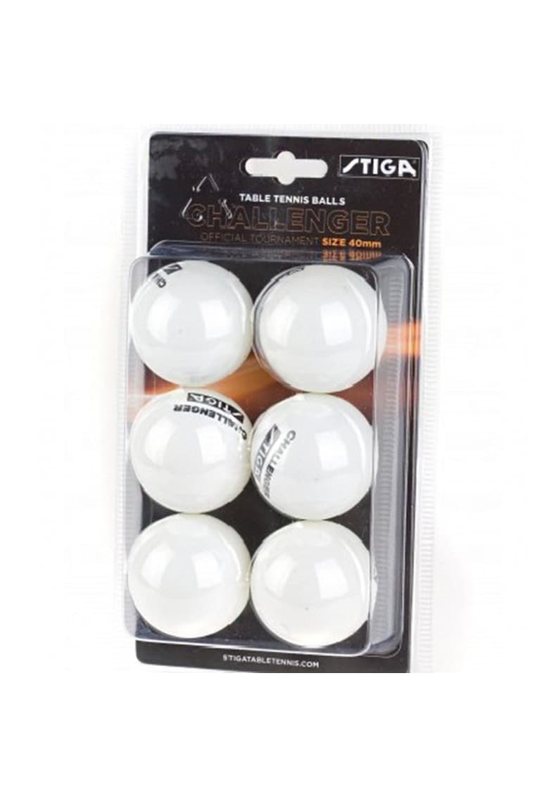 Set 6 mingi de ping pong - Alb