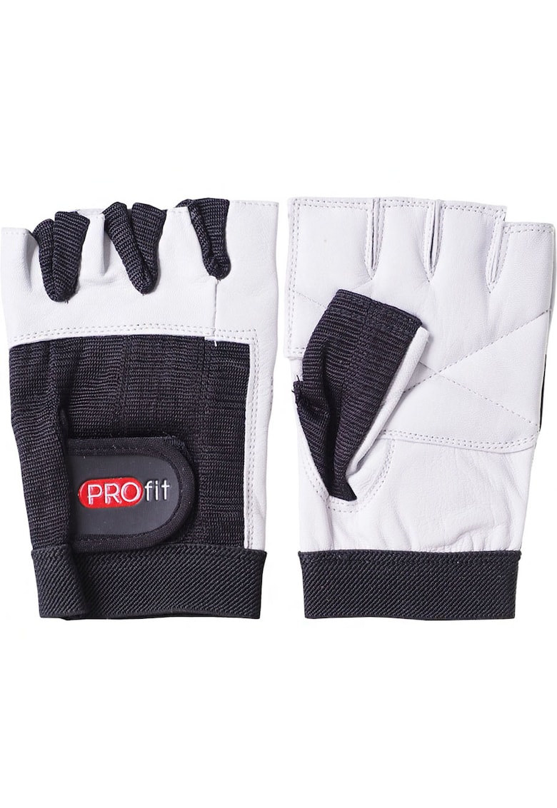 Manusi de culturism - Negru/Alb -