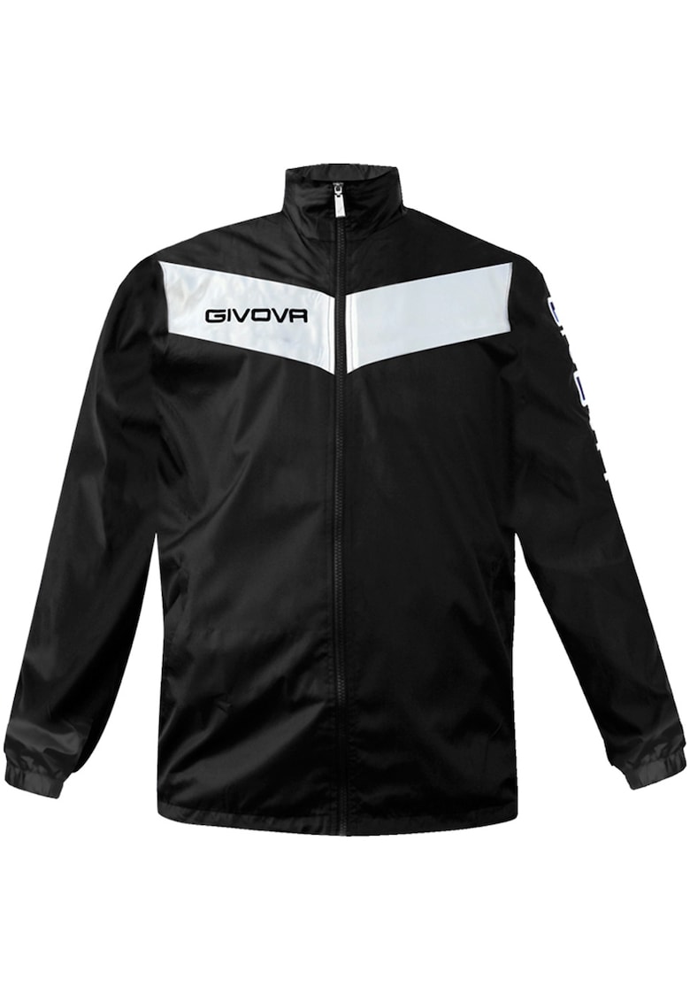 Jacheta sport barbati - Poliester/Nylon - Alb/Negru - Alb/Negru