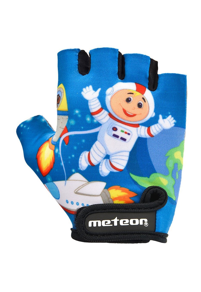 Manusi De Bicicleta - Ofera Aderenta - M - Multicolor - Inchidere Cu Velcro - Material Poliester - Insertii Din Piele Ecologica - Palma Ergonomica - Respirabilitate Poliester - Marime M - Banda Ajustabila - Design Multicolor