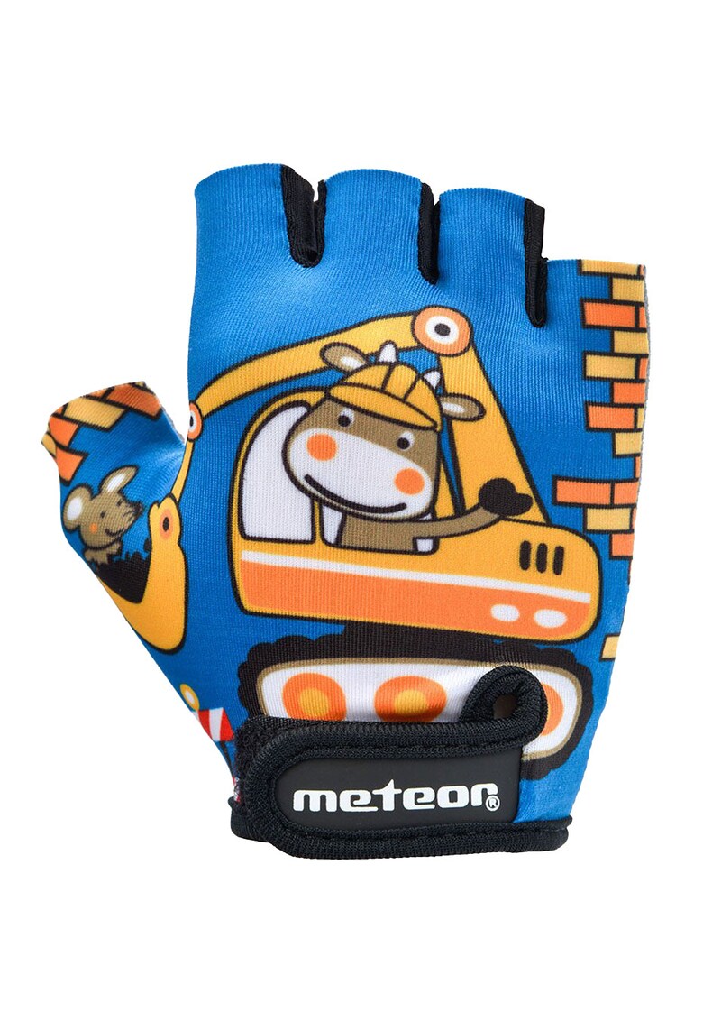 Manusi De Bicicleta - Ofera Aderenta - M - Multicolor - Inchidere Cu Velcro - Material Piele Ecologica - Croi Confortabil - Palma Ergonomica - Sistem De Ventilatie - Banda Ajustabila - Design Multicolor - Protectie Anti-Abraziva