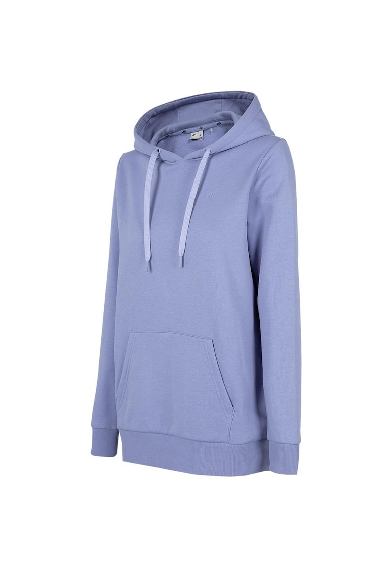 Hanorac sport dama H4Z22 BLD352 32S - Bumbac/Poliester - Albastru denim - Albastru inchis