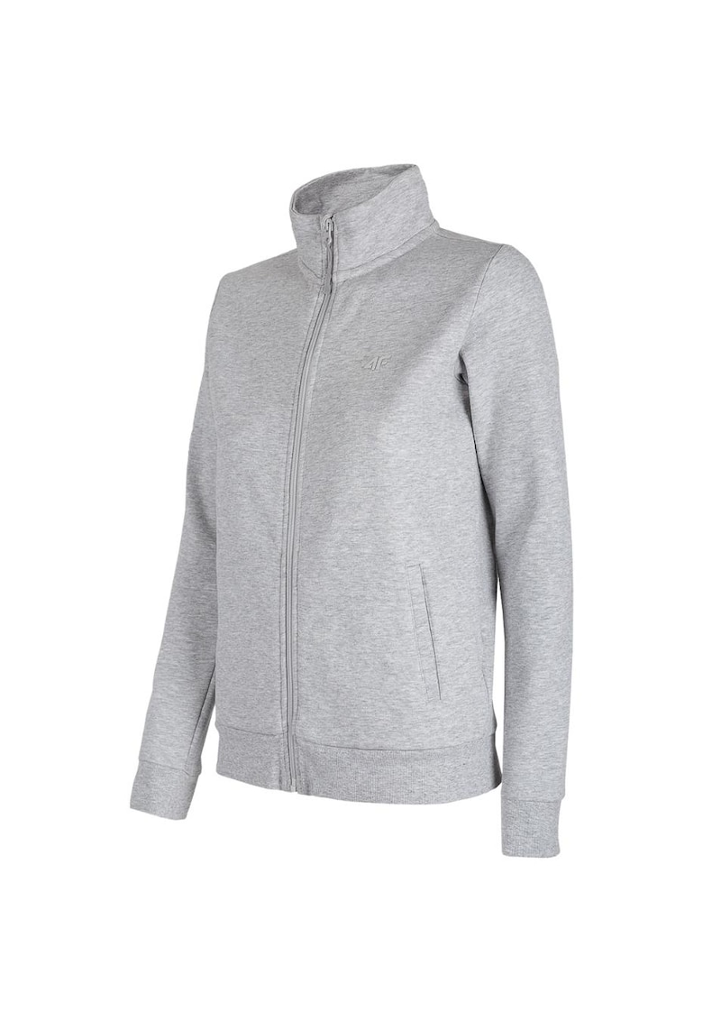 Hanorac sport femei - Bumbac - Elastan - Gri - Gri