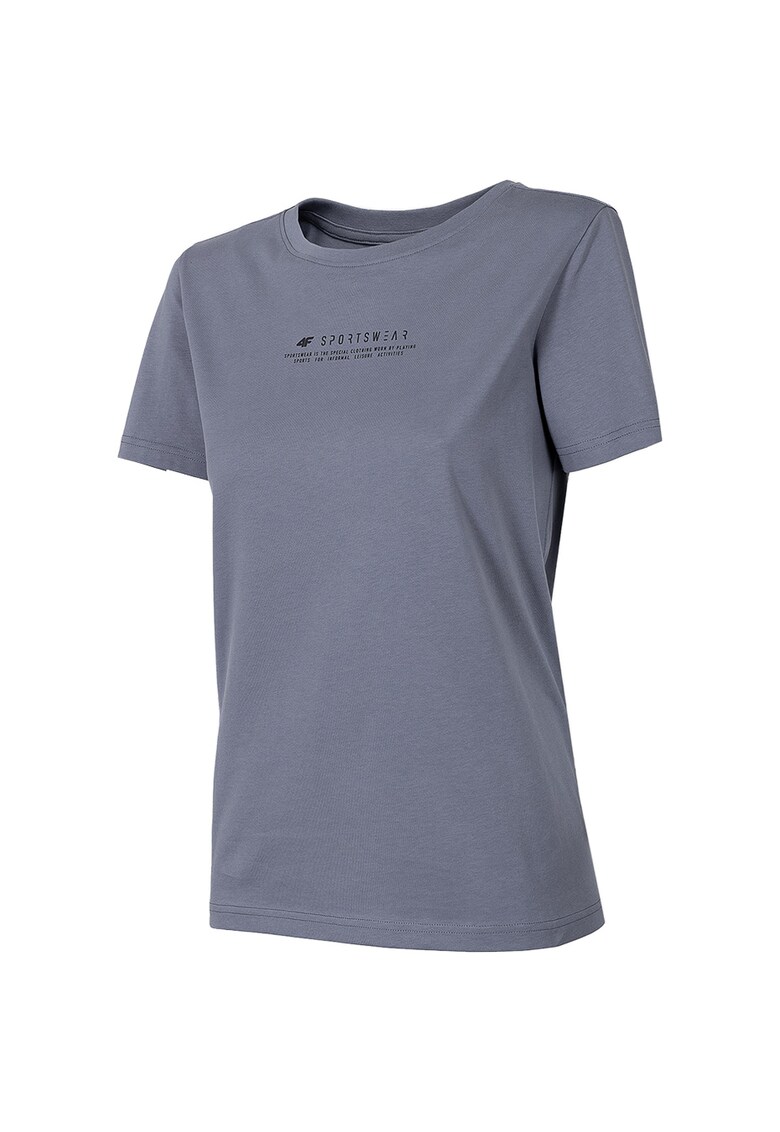 Tricou sport dama - Bumbac - Gri.