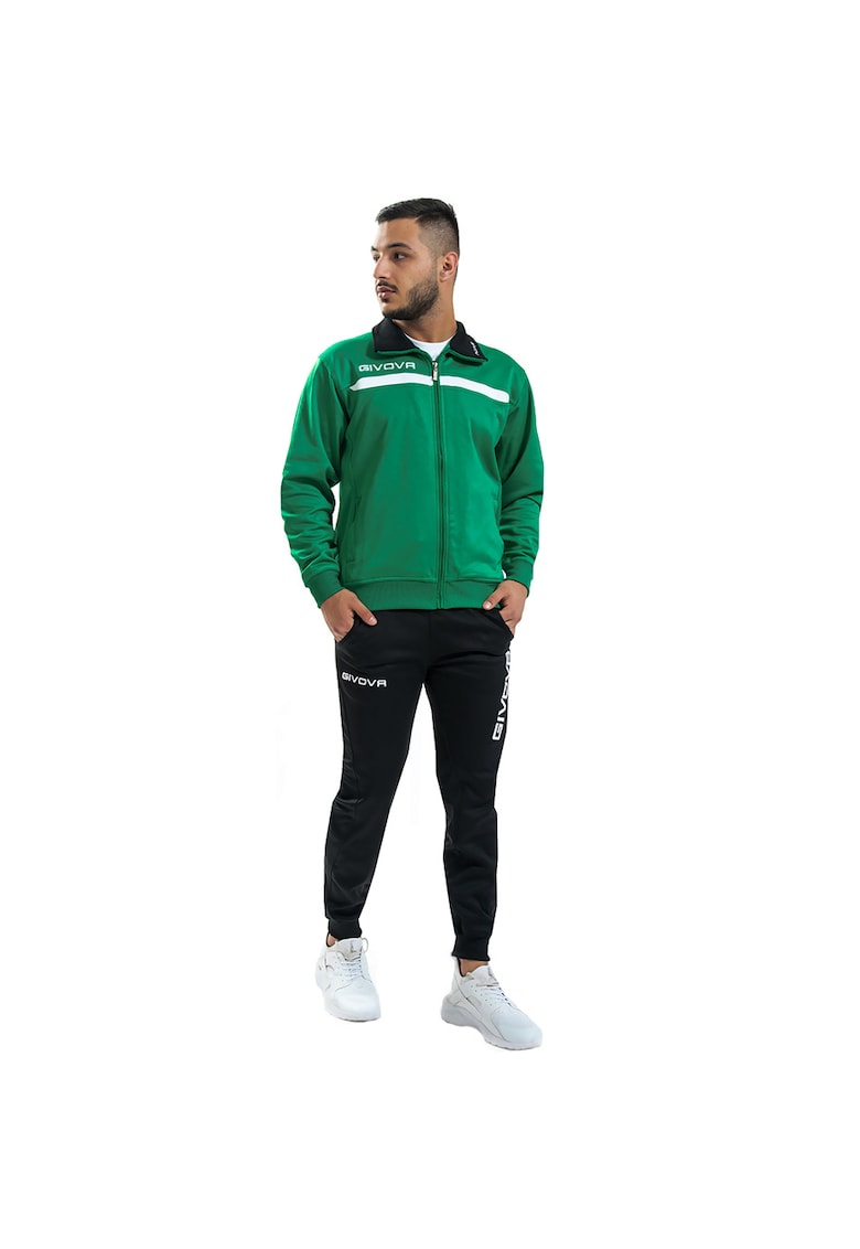 Trening pentru barbati - Tuta - Poliester - Verde/Negru -