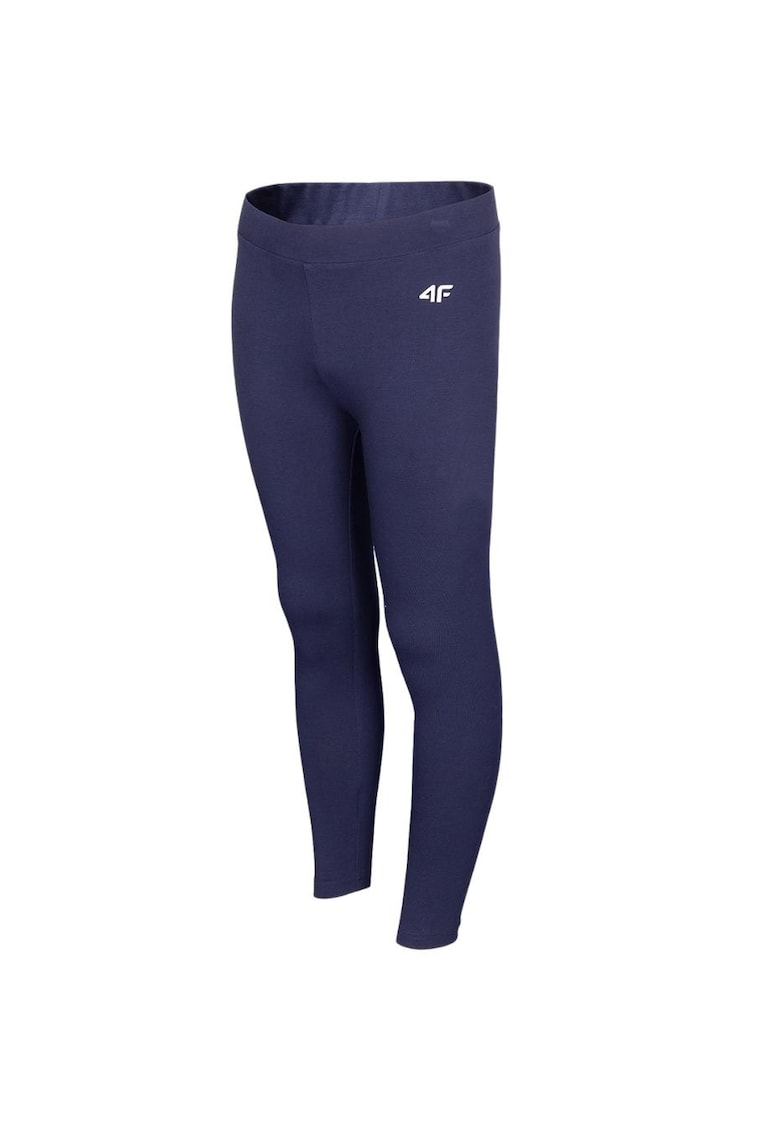 Colanti sport fete - Bumbac - Bleumarin - 128cm