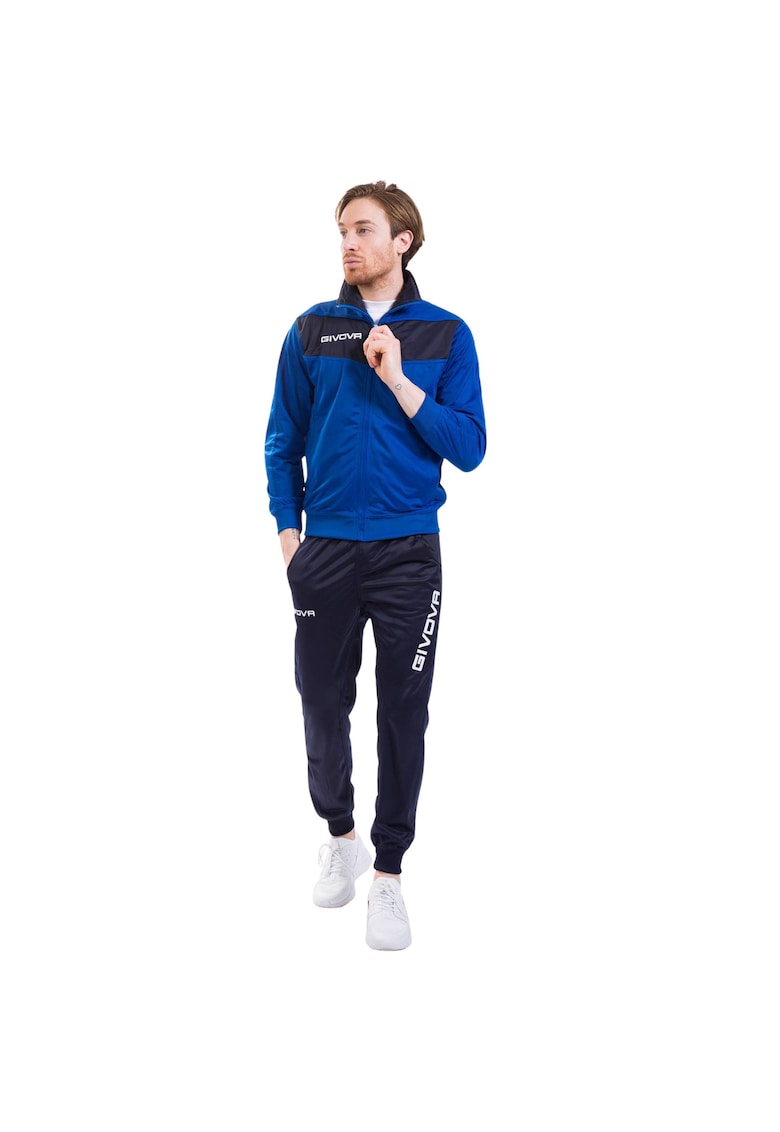 Trening barbati - Poliester - Negru/Albastru