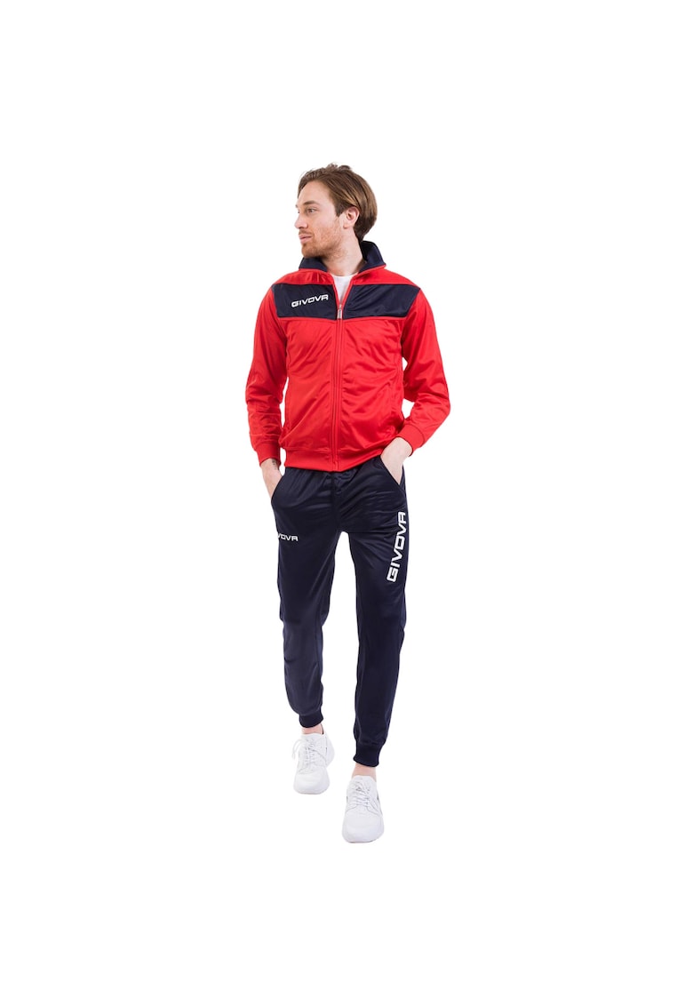 Trening barbati - Poliester - Negru/Rosu